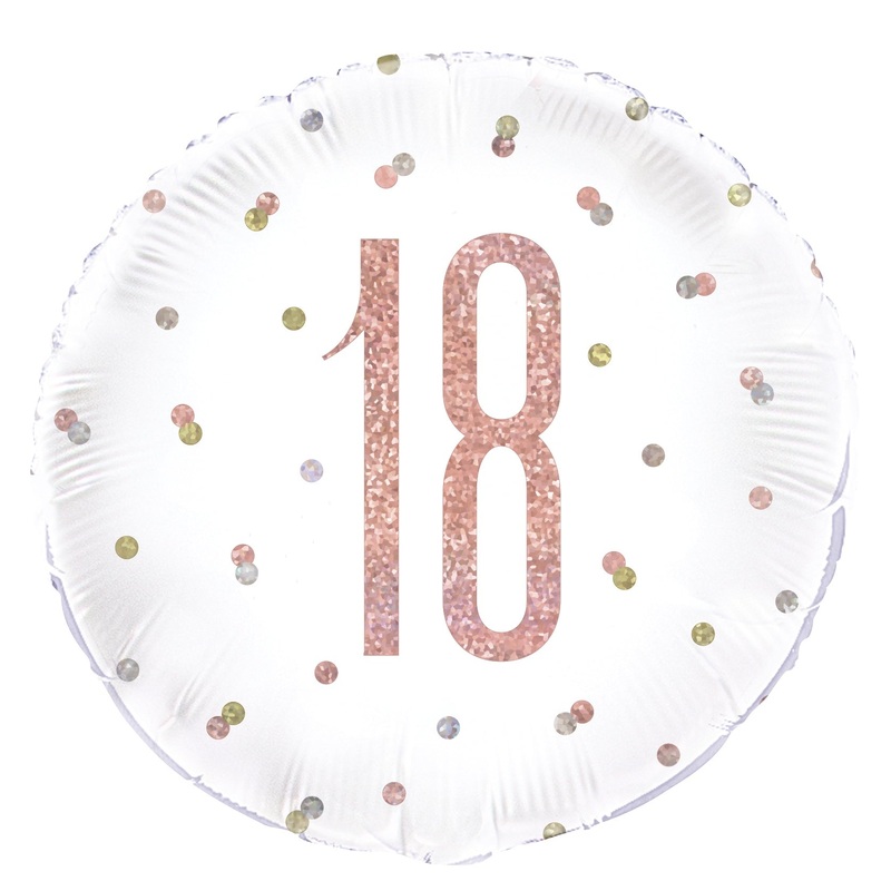 18" FOIL - 18th - ROSE GOLD