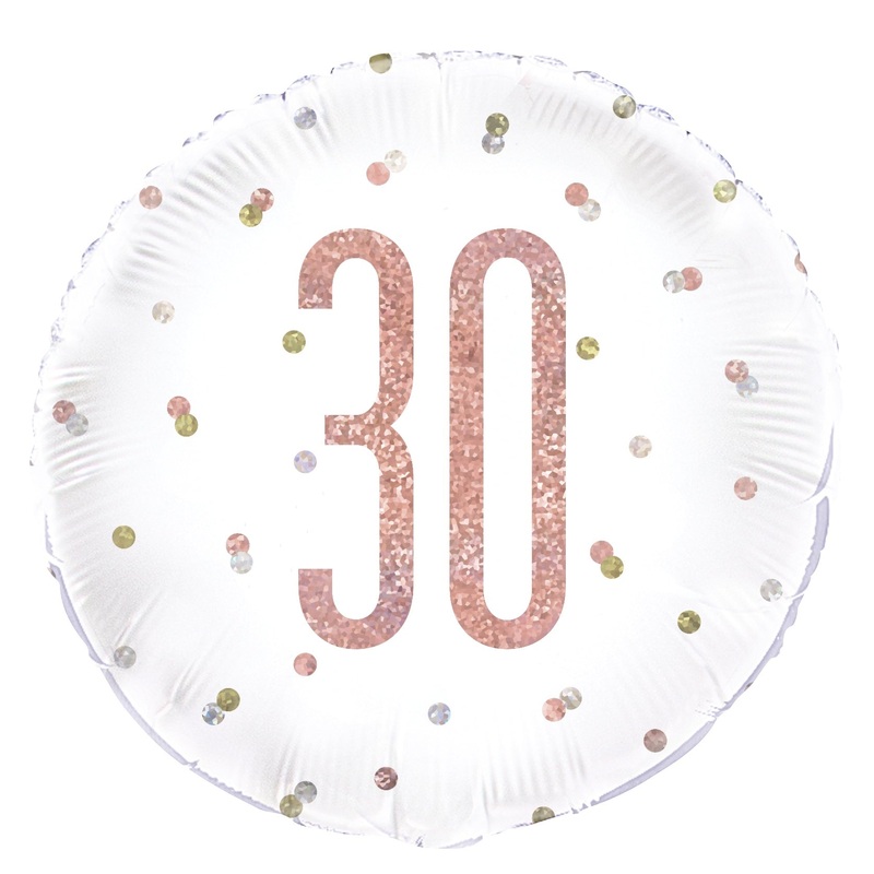 18" FOIL - 30th - ROSE GOLD