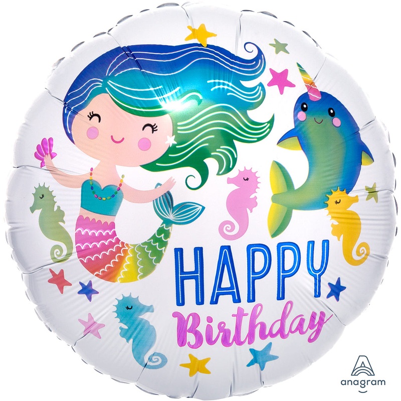 18" FOIL - COLOURFUL OCEAN FUN BIRTHDAY