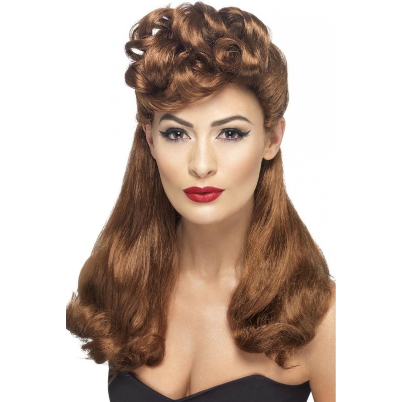 40s VINTAGE WIG - AUBURN