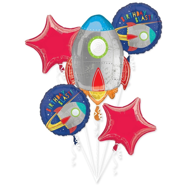 BALLOON BOUQUET - BLAST OFF BIRTHDAY