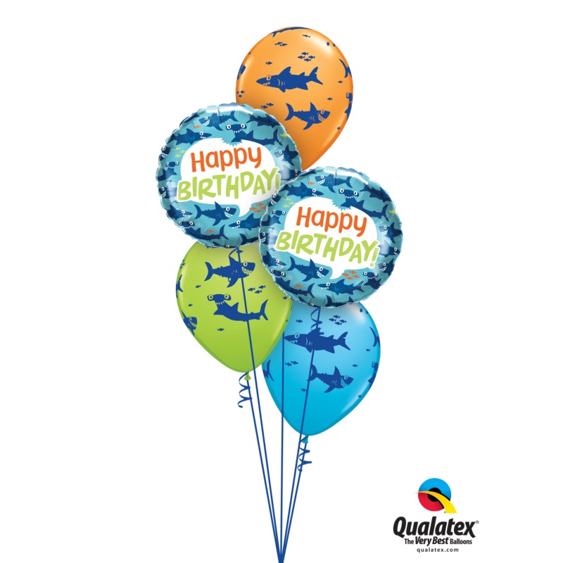 BALLOON BOUQUET - WISHING YOU A FIN-TASTIC BIRTHDAY!