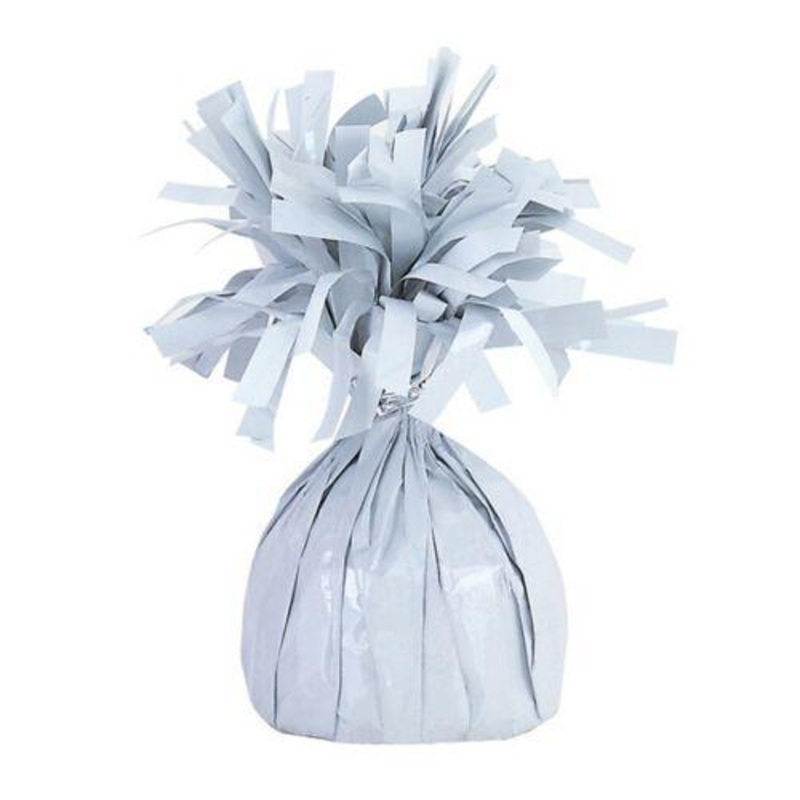 BALLOON WEIGHT - WHITE - FOIL