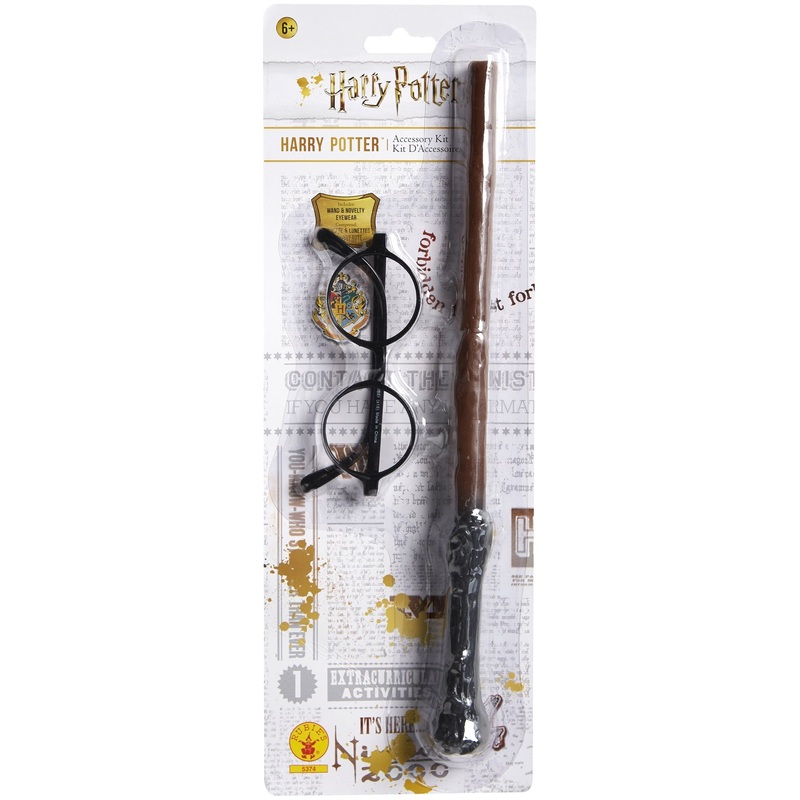 HARRY POTTER BLISTER KIT: WAND & GLASSES