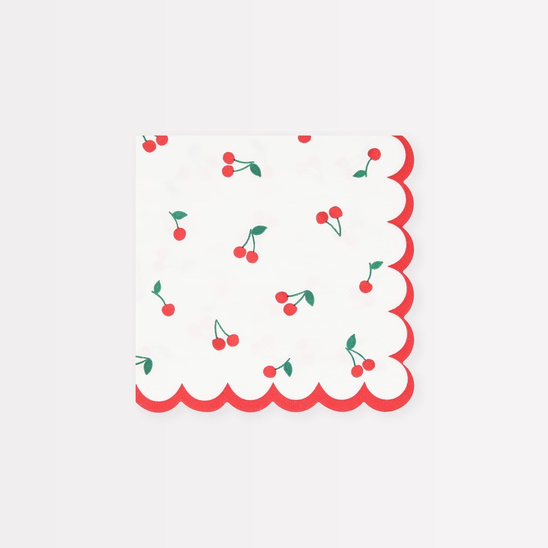 Cherry Pattern Small Napkins