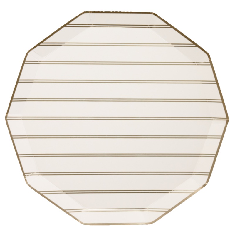 Gold Signature Large Stripe Plates