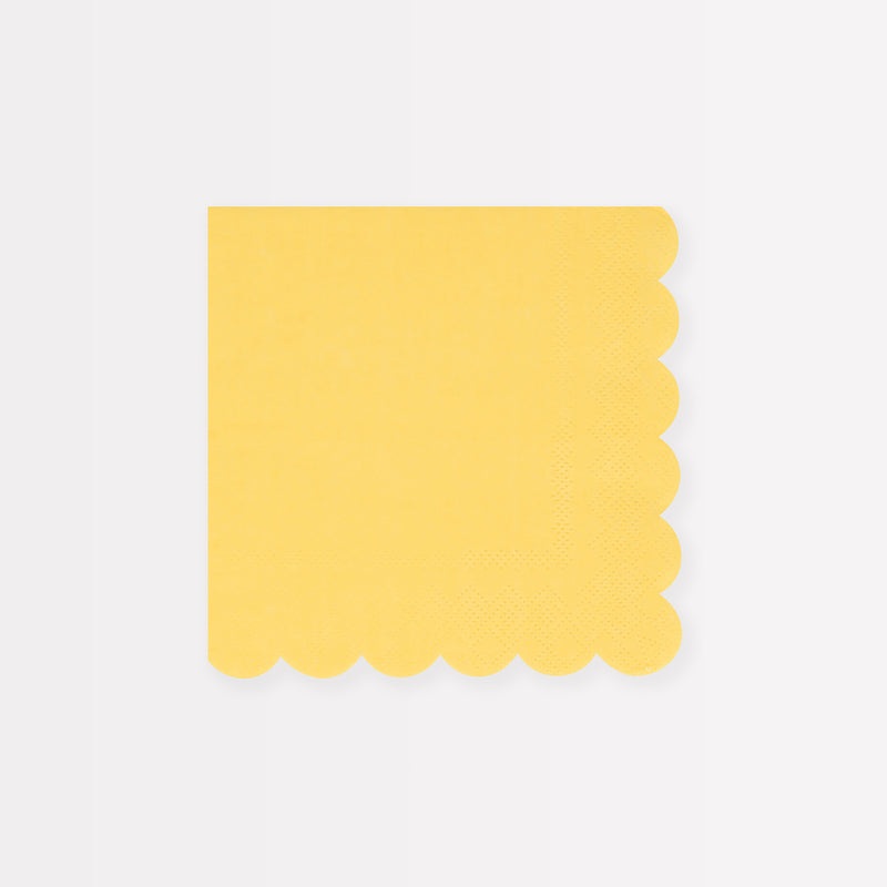 Lemon Sherbet Small Napkins