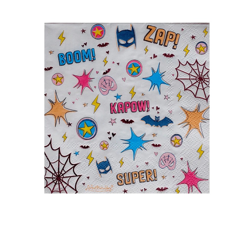 Superhero Star Napkins