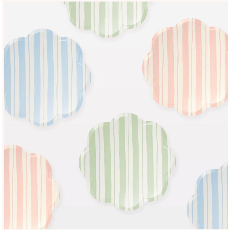 Ticking Stripe Side Plates
