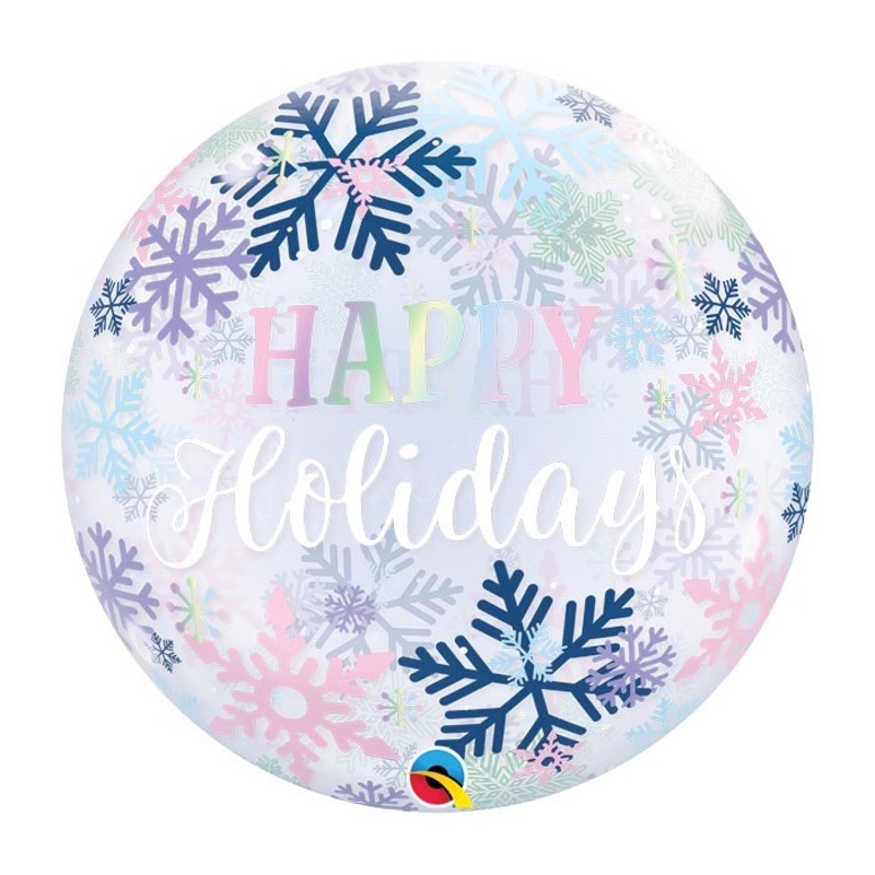 Happy Holidays Bubble Balloon
