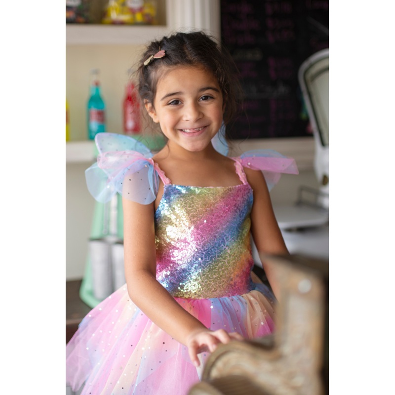 Rainbow Fairy Dress & Wings