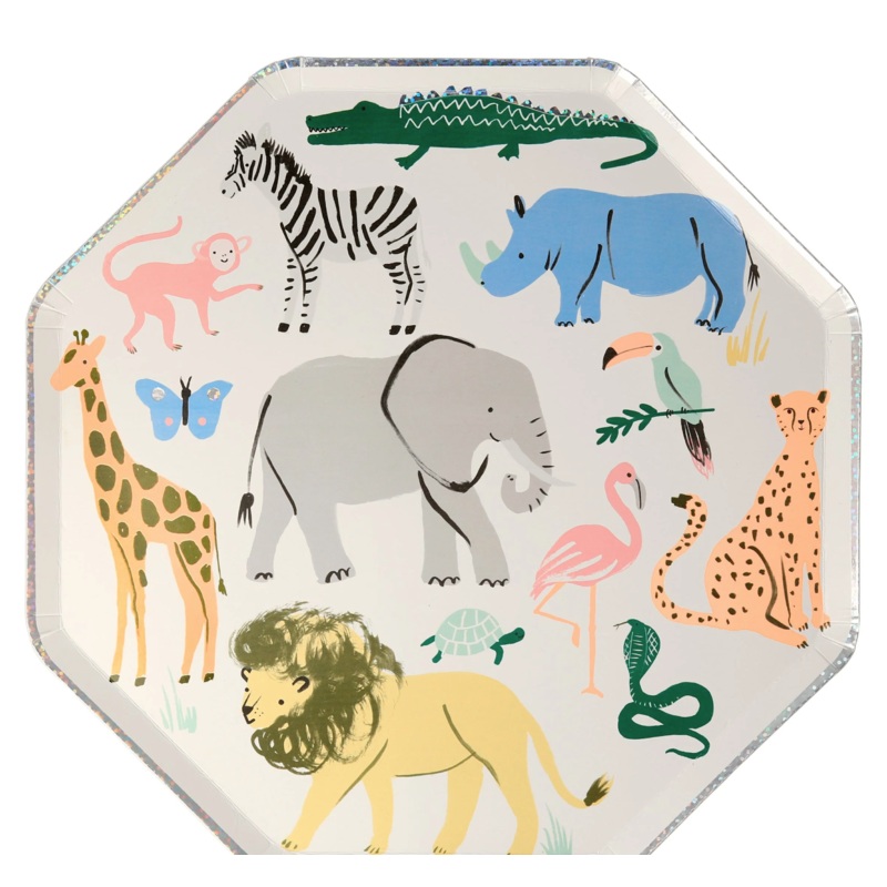 Safari Animals Dinner Plates