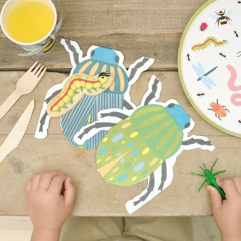 Bug Party Round Paper Napkins 16pk