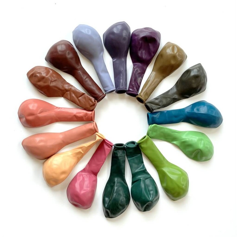 10-inch Retro Colour Latex Balloons 10pk - Multi Colours