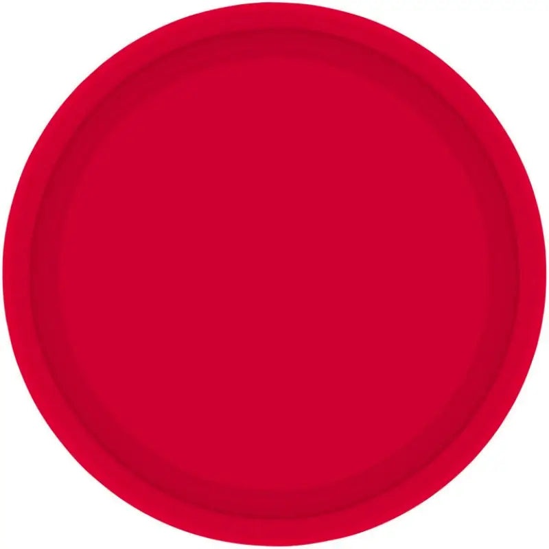 Apple Red Round Paper Plates 17cm 20pk
