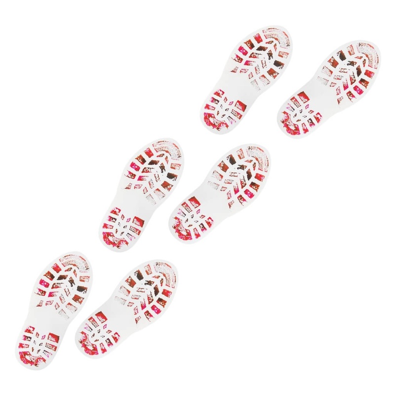 Bloody Shoeprint Floor Stickers 6pk