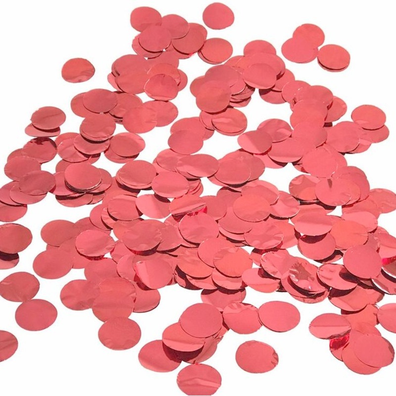 1.5cm Round Red Foil Confetti