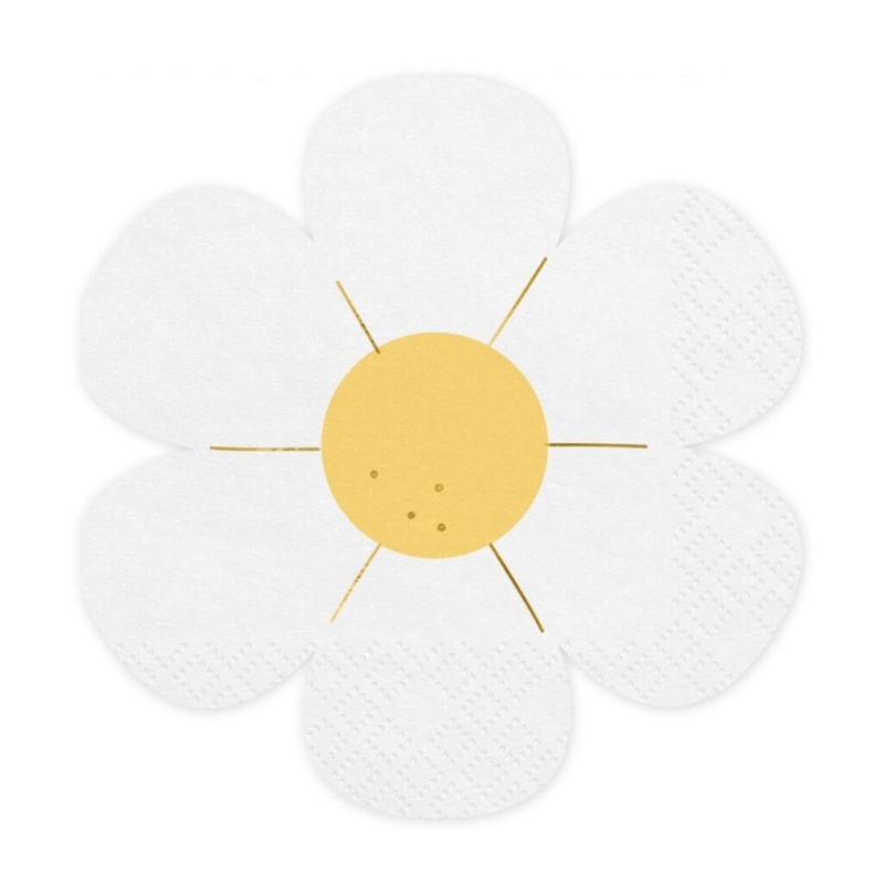 White Daisy Napkins 12pk