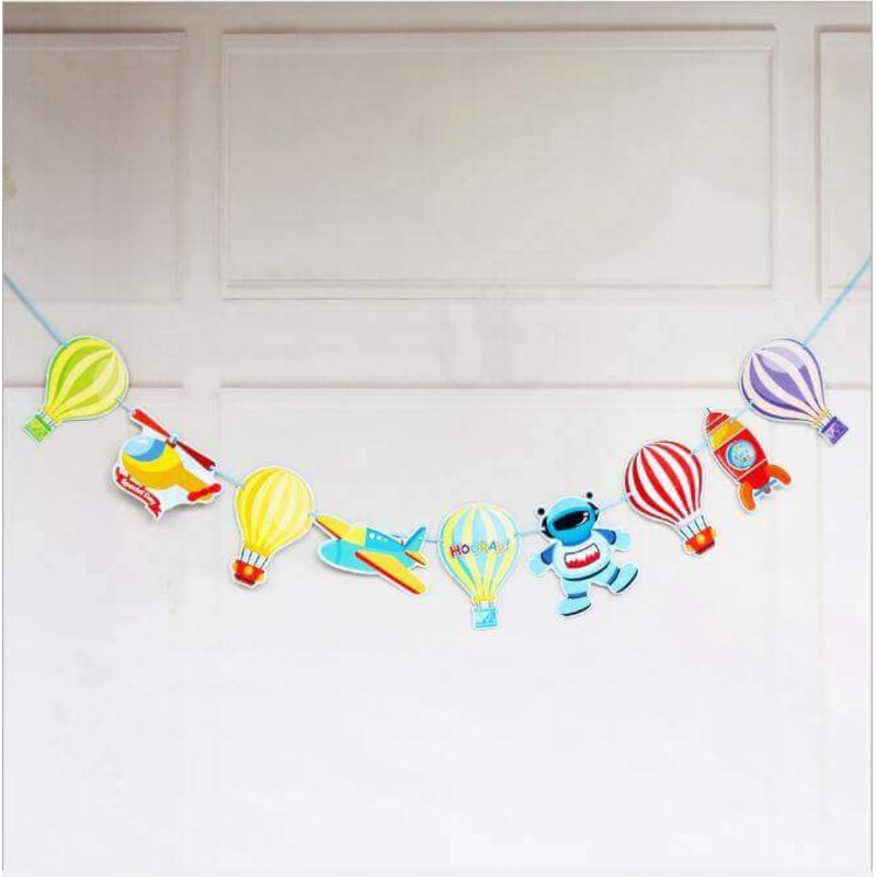 1.8m Astronaut Outer Space Party Paper Banner