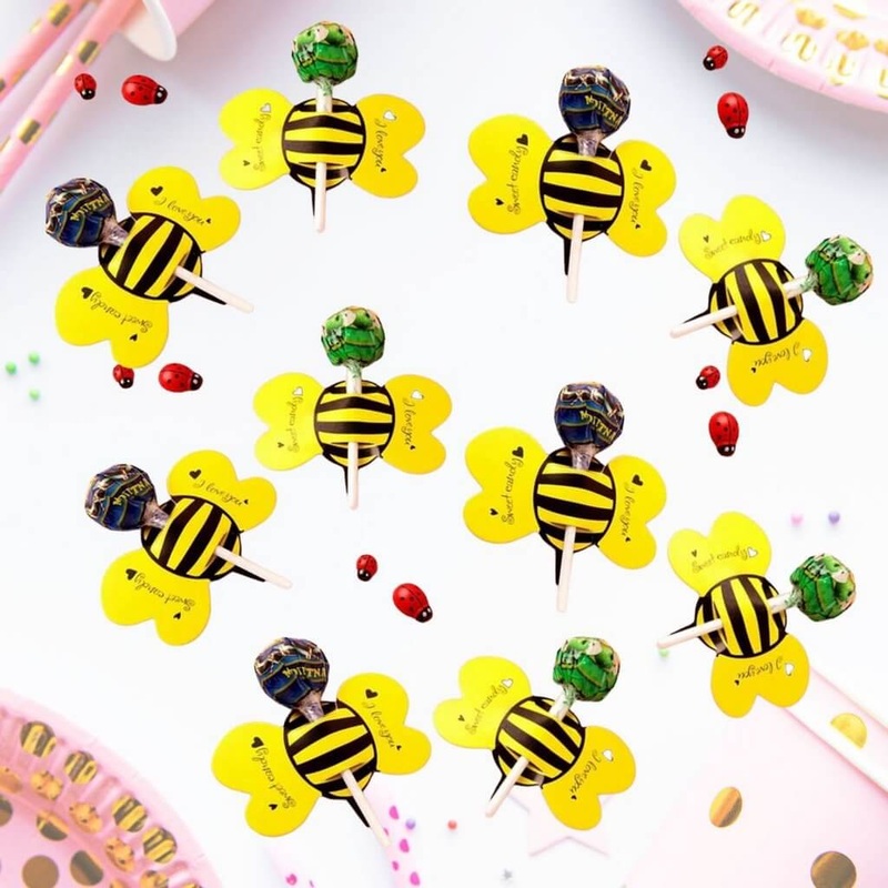 Bumble Bee Lollipop Stick Holders 20pk