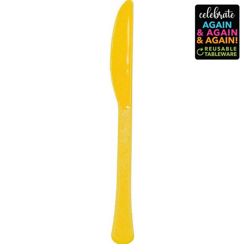 Premium Knives 20pk - Sunshine Yellow
