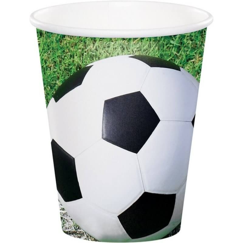 Soccer Fanatic Paper Cups 266ml 8pk