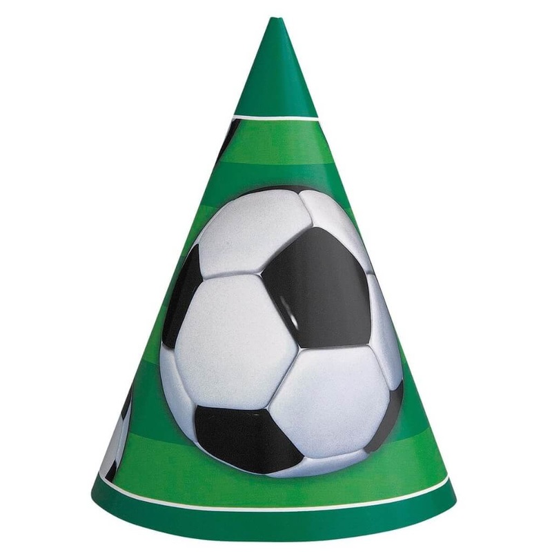Soccer Party Hats 8pk