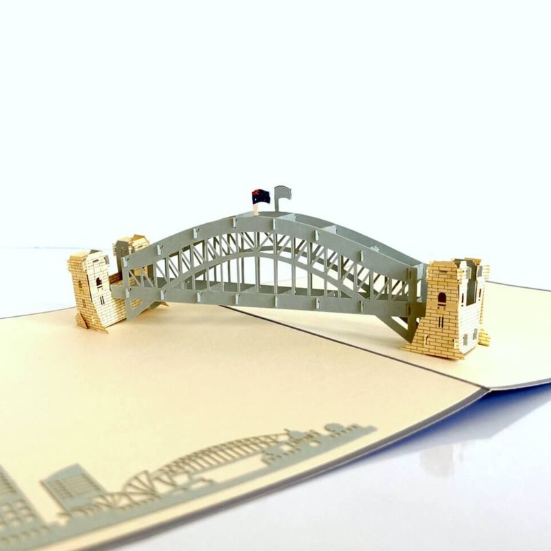 Sydney Habour Bridge Australia Pop Card