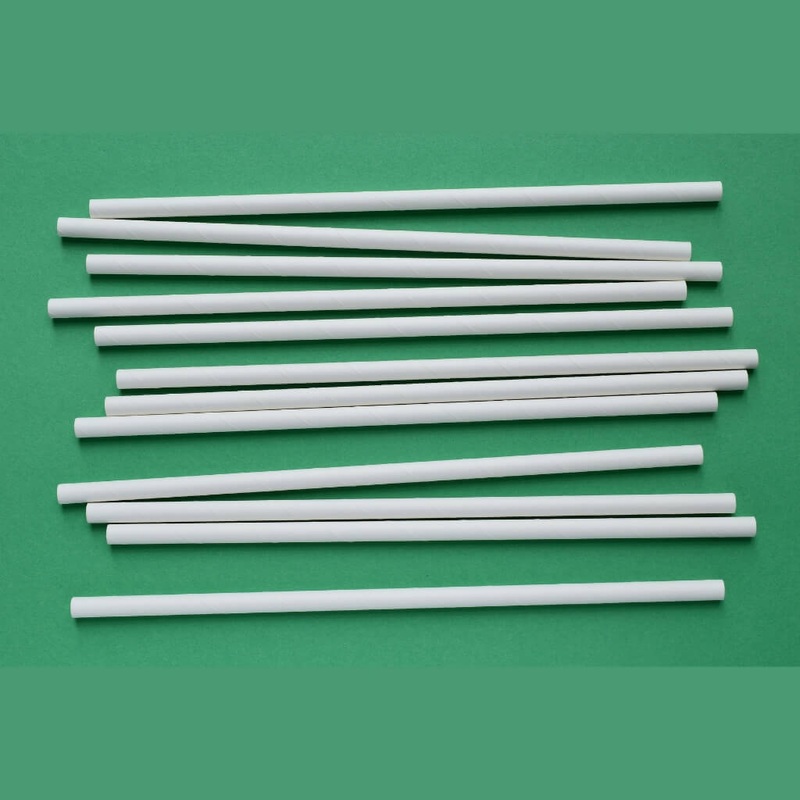 White Paper Party Straws 20pk