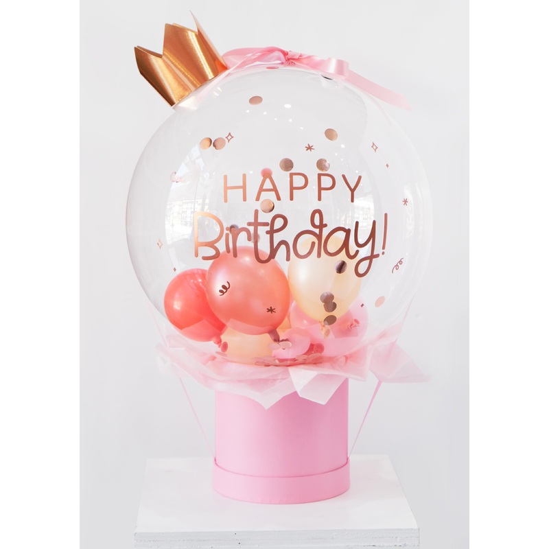 Birthday Bubble Box - Pink