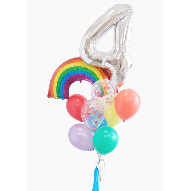 Bright Rainbow Balloongram
