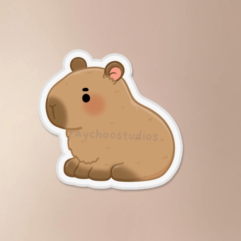 Capybara Vinyl Sticker