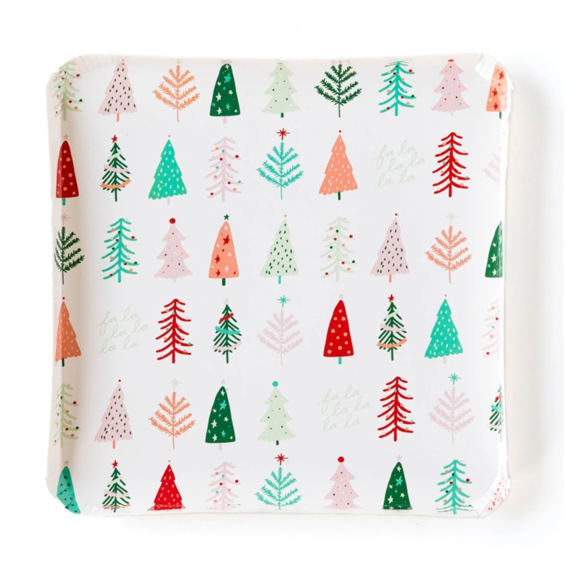 Festive Tree Plates