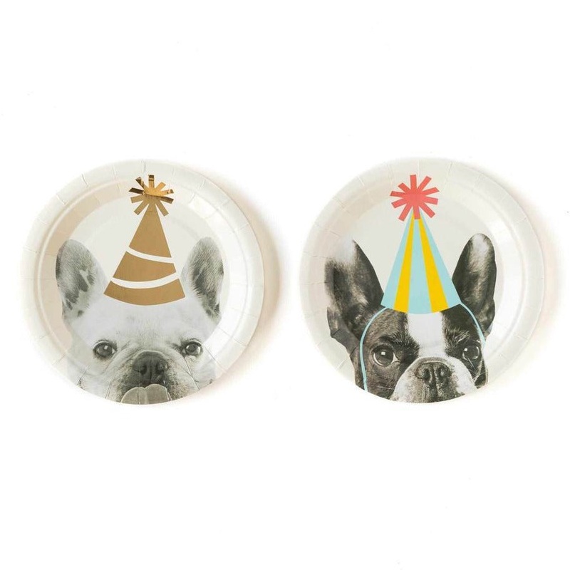 Party Animal Dog Plates