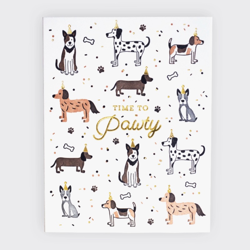 Time to Pawty Card
