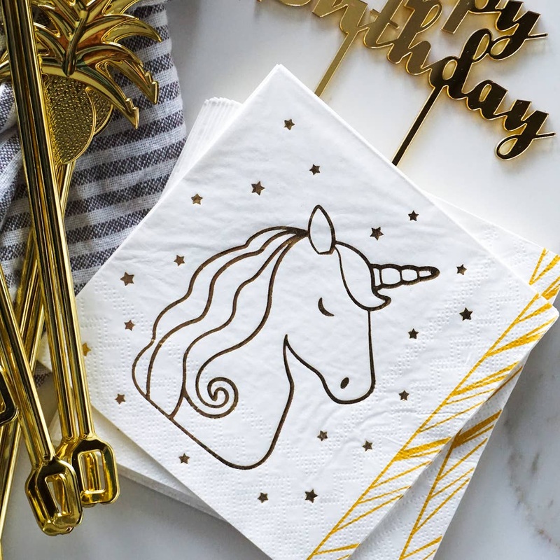 Unicorn Head Napkins