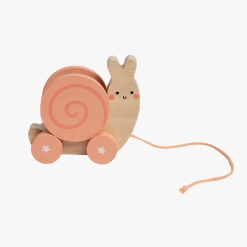 Wooden Snail Pull Toy