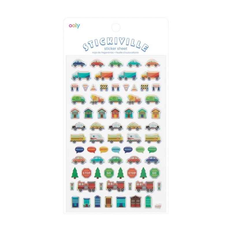 Working Wheels Itsy Bitsy Stickers