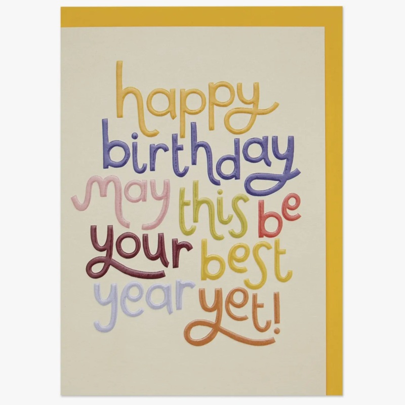 Best Year Yet Birthday Card