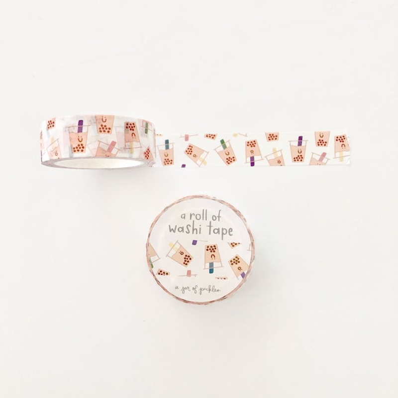 Boba Bubble Tea Washi Tape
