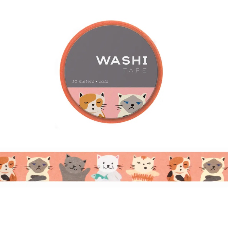 Cat Personalities Washi Tape