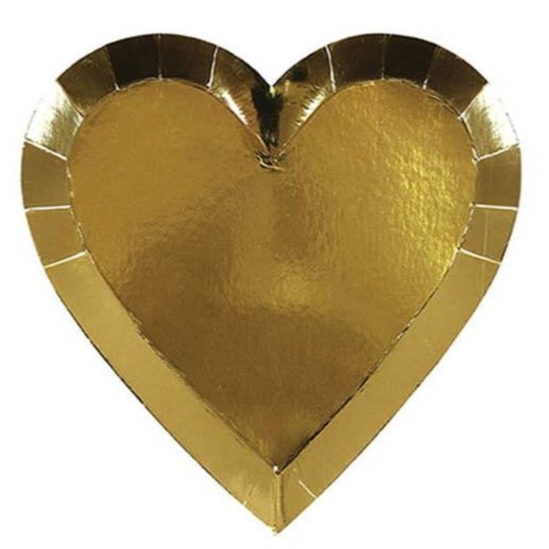 Gold Heart Plates
