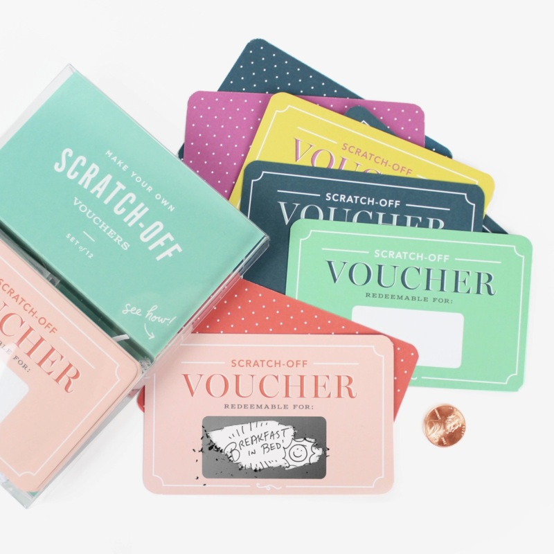Scratch-off Valentines Day Cards - Redeemable Voucher