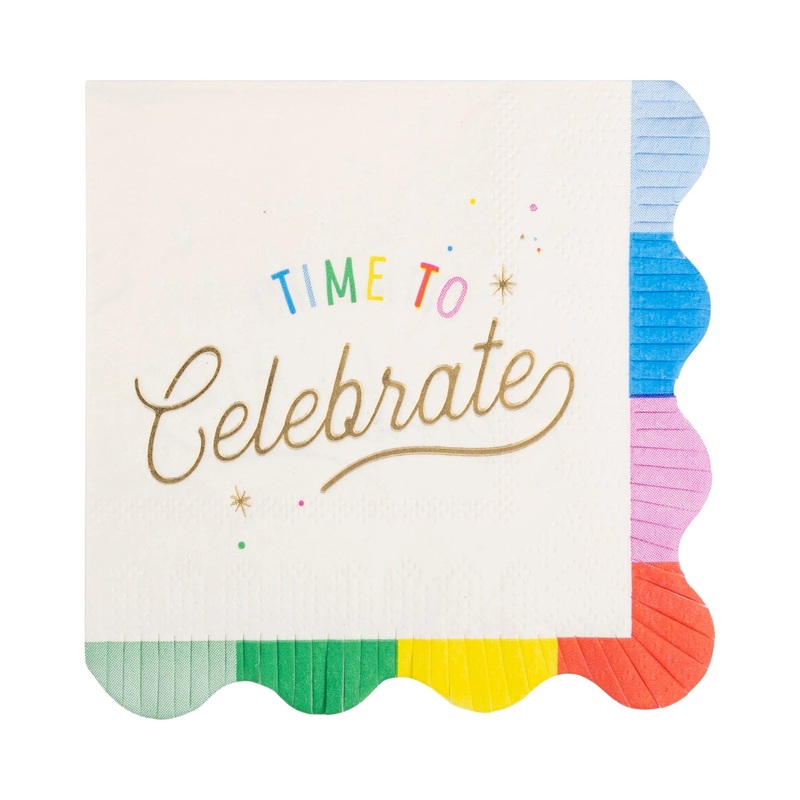 Time To Celebrate Fringe Cocktail Napkins