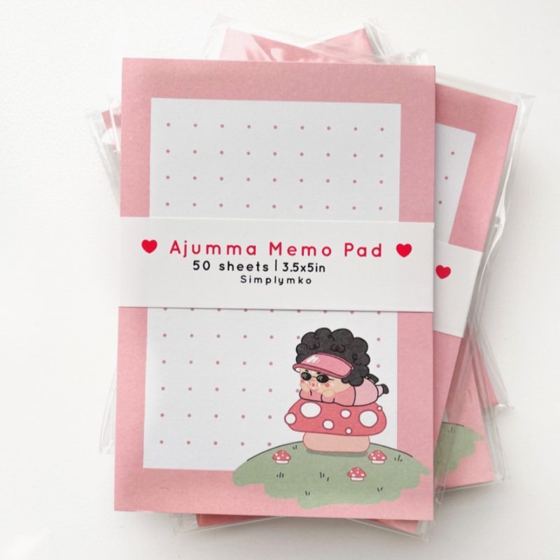 Ajumma Mushroom Memo Pad