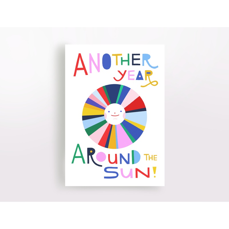 Another Year Around the Sun Greeting Card