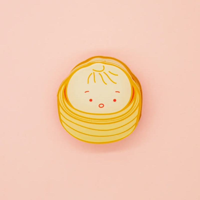 Bao in a Steamer Clear Acrylic Clip