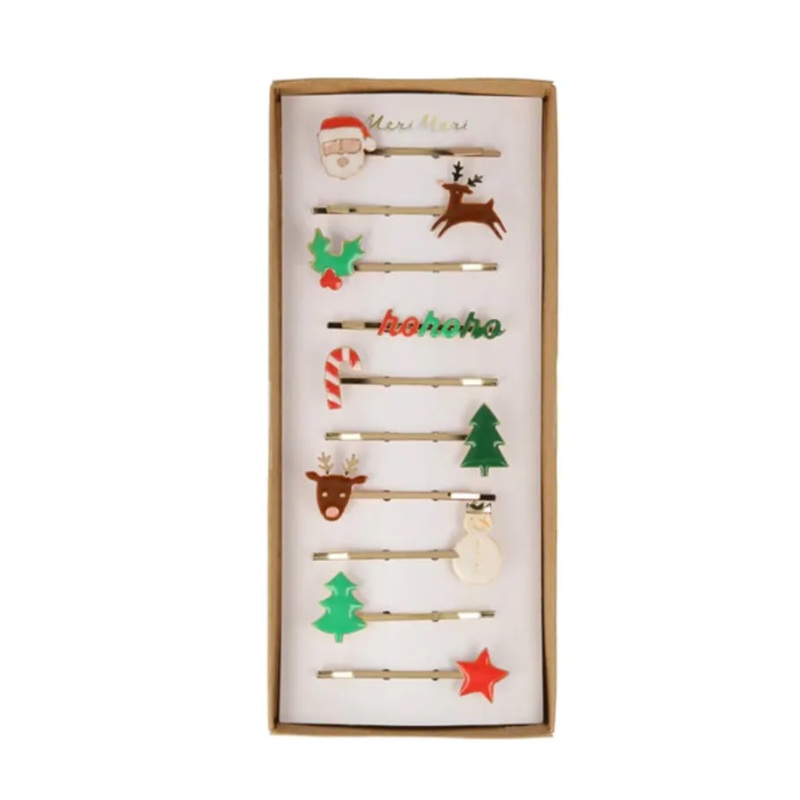 Christmas Enamel Hair Slides