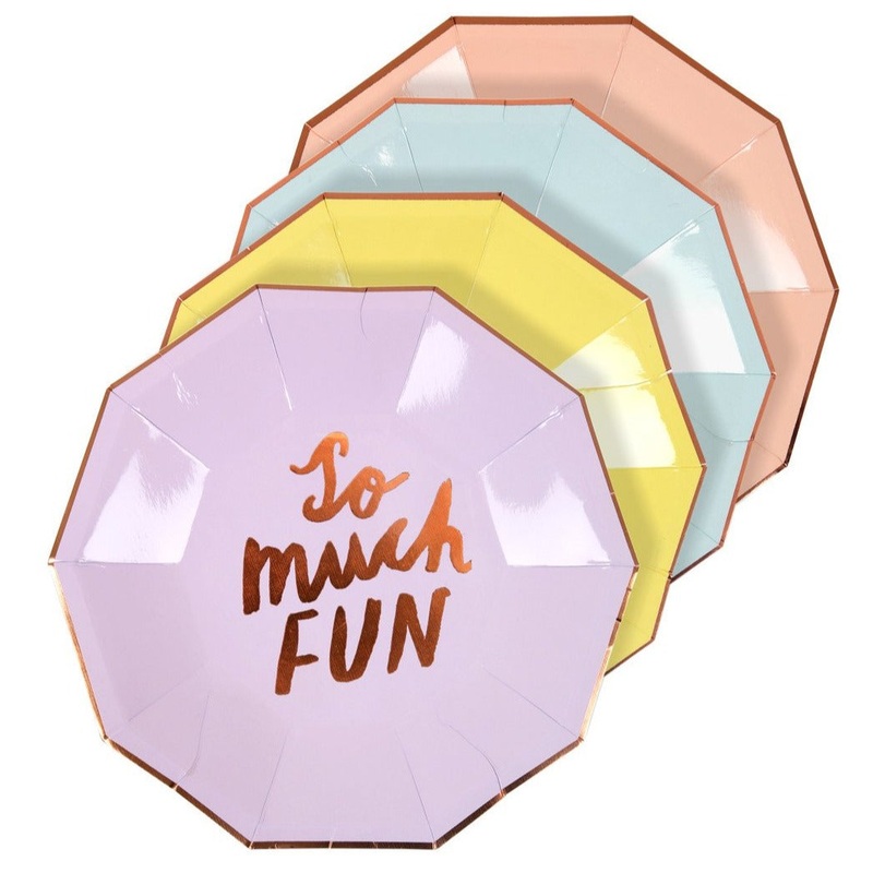 Fun Typographic Plates