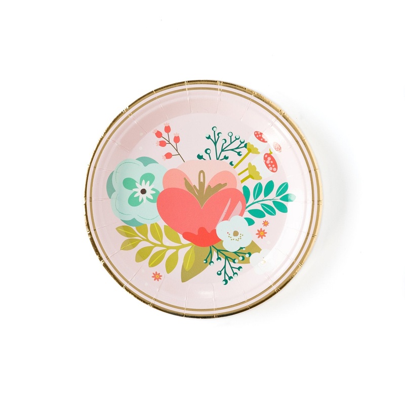 Garden Floral Plates
